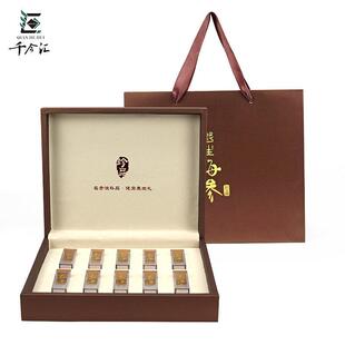 海参礼品盒海参包装盒一斤半斤10支装压纹皮盒速发海参空盒子礼盒