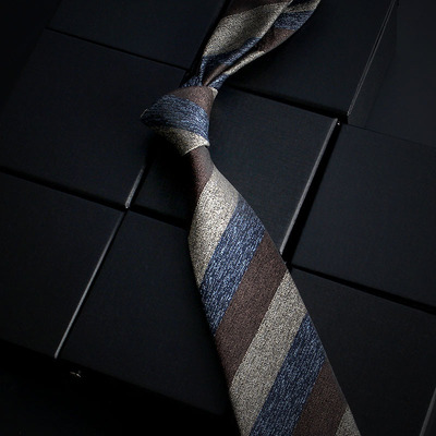 Fashion Slim Skinny 7-8cm Neckties Classic Mens Stripe Plai