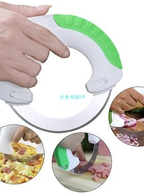 Kitchen Circular Vegetable Chopper Annular Cutter Rolling Ve
