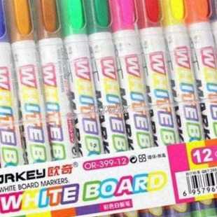 12Pcs New 12 Colors White Board Maker Pen Whiteboard Marker