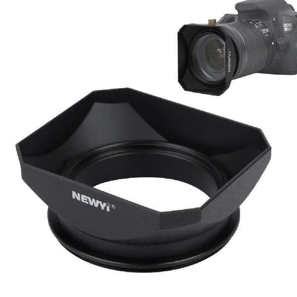 NEWYI Square Lens Hood Sun Shade Accessory for DV Camcorder