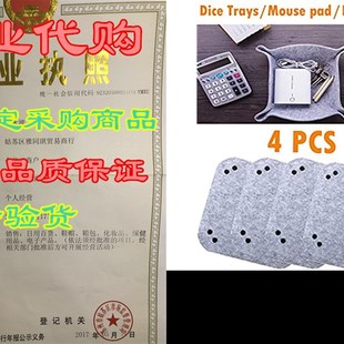 Dice Tray Set Foldable Dice Rolling Tray Square Dice Hold