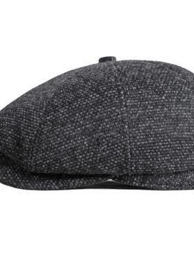 HT3747 Beret Men Women Autumn Winter Hat Octagonal Newsboy C