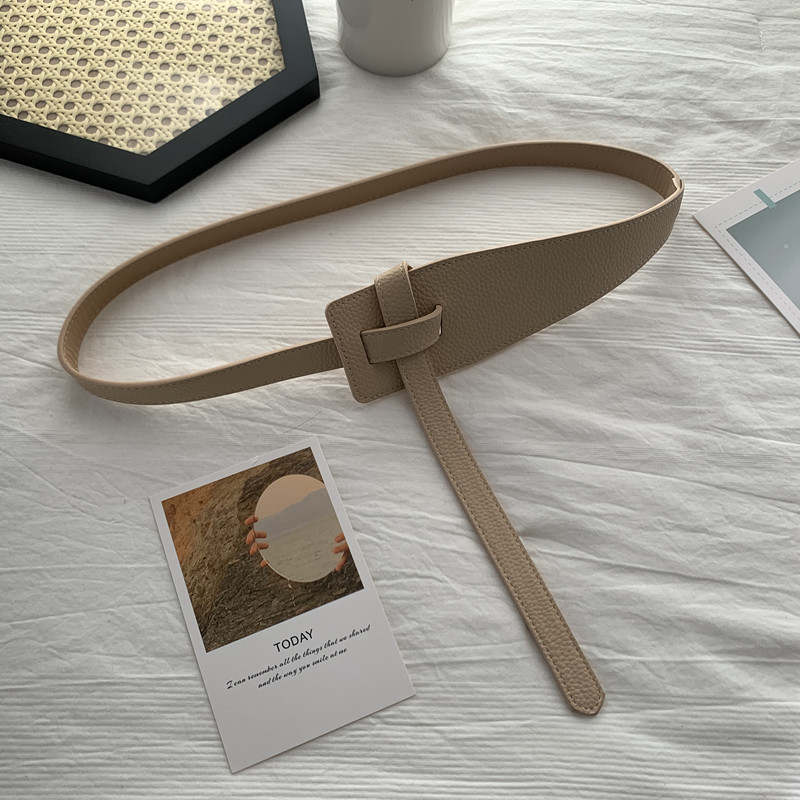 Designer Belts for Women High Quality Knot Soft Pu Leather L