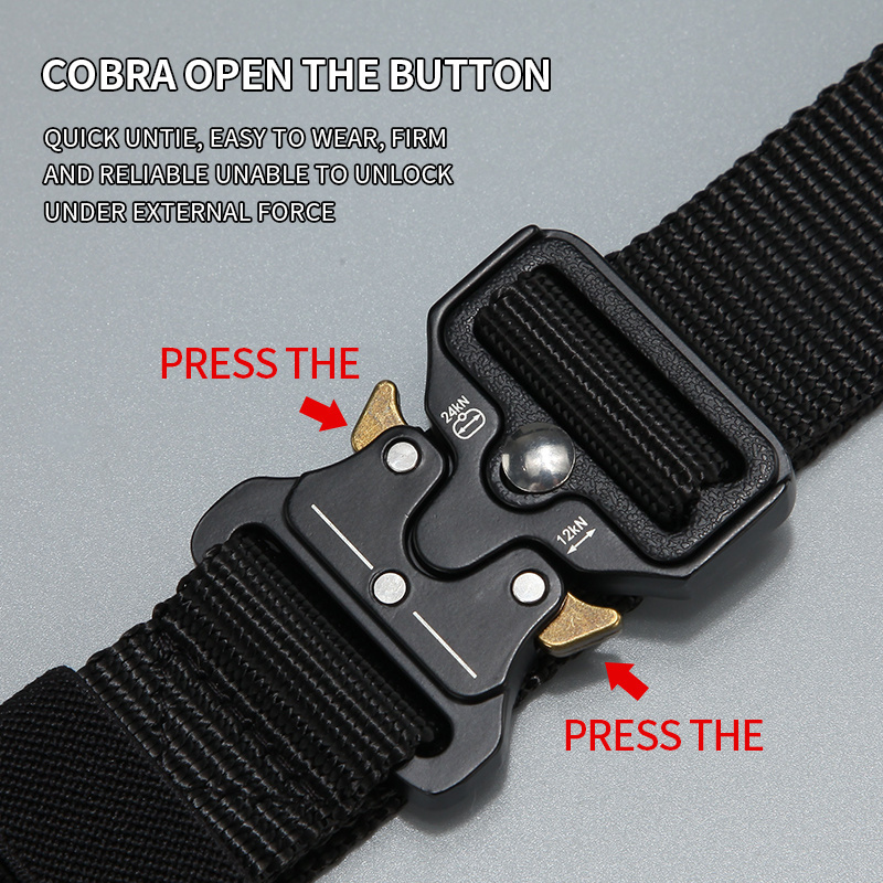 Men Belt  Outdoor Hunting Tactical Belt Multi-Function Buckl
