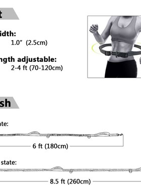 New Reflective Leash Traction Rope Pet Dog Running Belt Elas