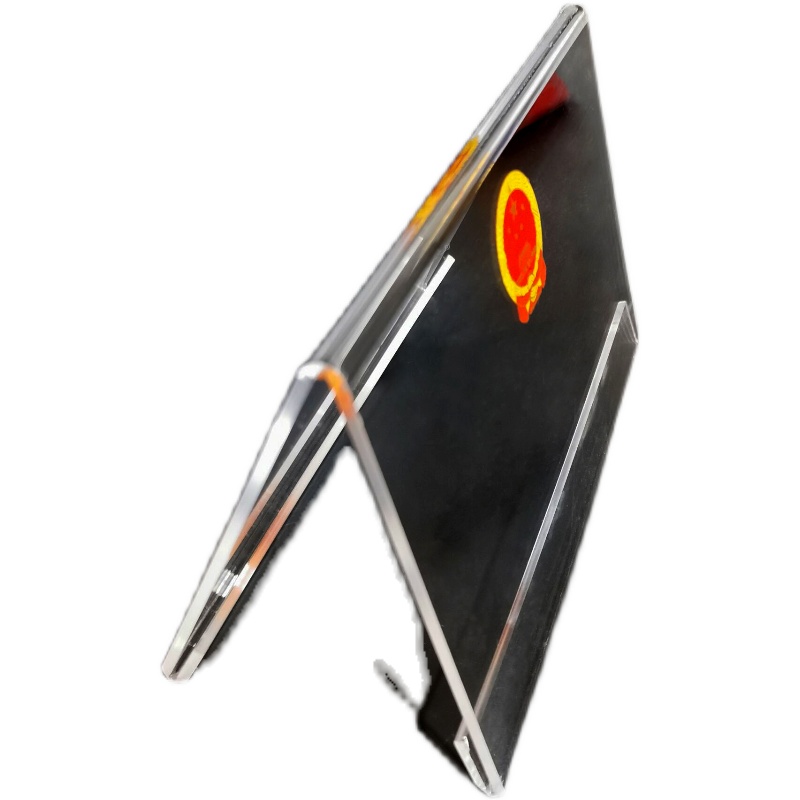 亚克力三角台卡V型席位双面透明座位牌展示桌牌名字会议牌桌签