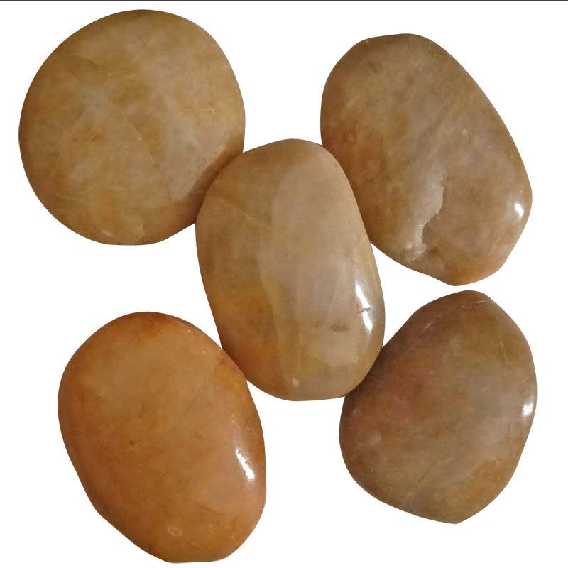 超特大号天然黑白黄色鹅卵石雨花石石头鱼缸石花盆装饰石头铺地石