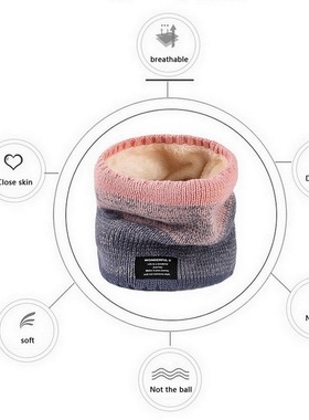 Len?o de inverno quente para mulheres anel de l? bandana
