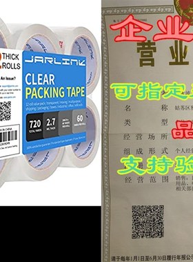 JARLINK Clear Packing Tape (12 Rolls), Heavy Duty Packagi