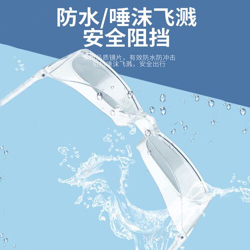 极速护目镜防雾男女防风沙防花粉防飞沫骑行变色护目镜防蓝光防护