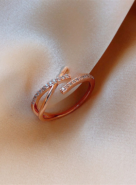 LATS Luxury Gold Color Pearl Zircon Rings for Woman 2021 Vin