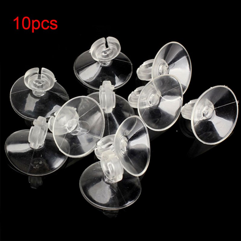 10pcs/lot Plastic Aquarium Suction Cup Holder Fish Tank Suck