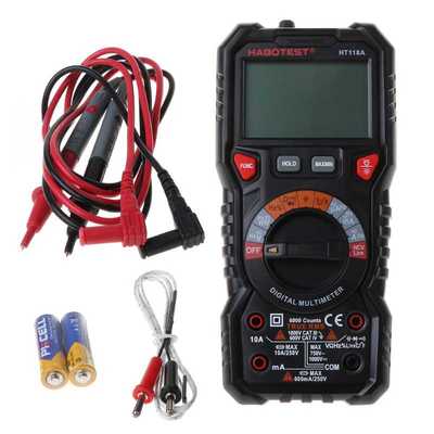 HT118 6000 Counts 1000V AC DC Digital Multimeter NCV Multime