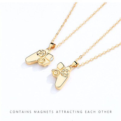 极速Friendship Necklace Magnet Hiphop Gamepad Pendant Clavic