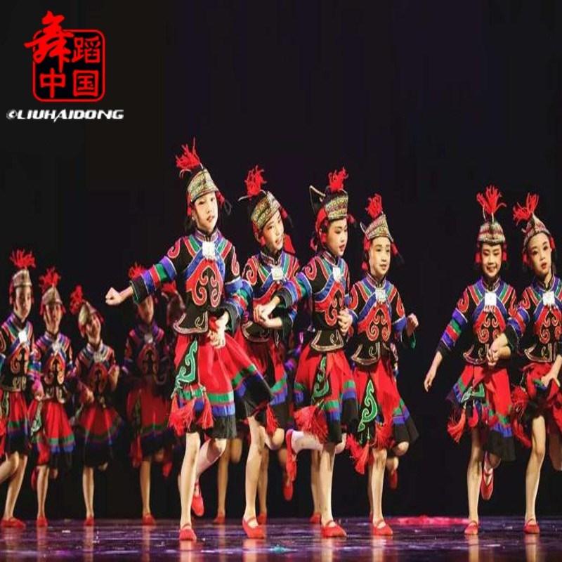 小荷风采《追太阳》儿童舞蹈演出服男女童少数民族苗族彝族表演服
