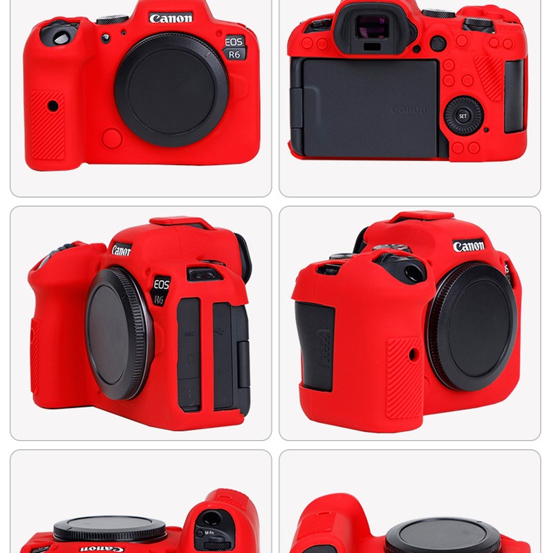 耐影相机包R8矽胶套适用于佳能R50  5D4 6D2 R6 90D 5D3 200D2 8