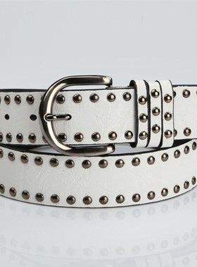Garment Rivet Women Belt Punk Rock Style PU Leather For Trad