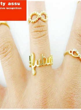 diamond fashion finger ring set party jewelry rings girl指