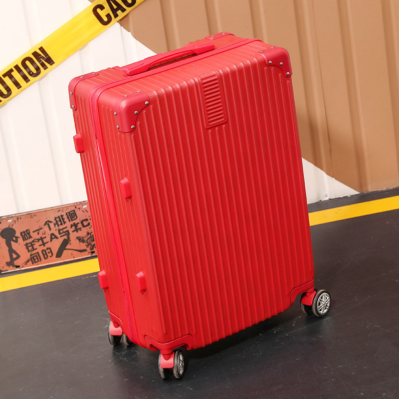 结婚行李箱子红色密码皮箱嫁妆旅行拉杆箱万向轮大容量20/24/28寸