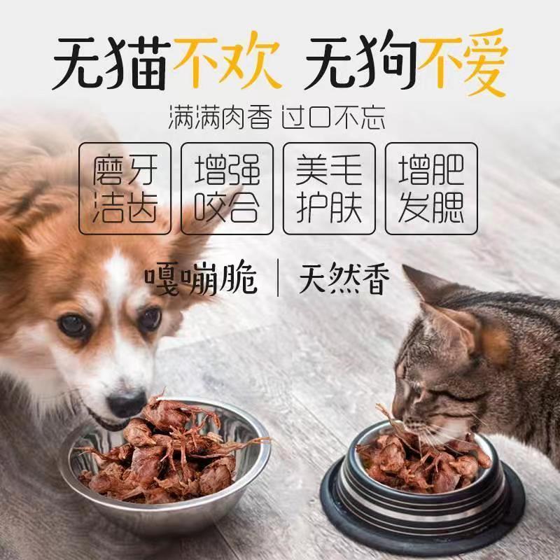 狗零食冻干小鸡仔非鹌鹑宠物猫咪增肥发腮补钙营养泰迪博美犬磨牙