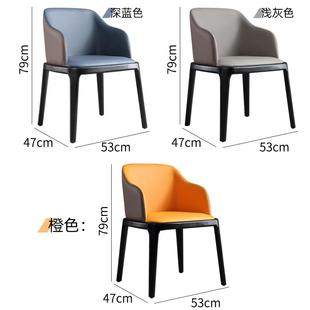 岩板轻奢洽谈桌椅组合正方形谈判桌咖啡厅小四方桌子餐桌家用饭桌