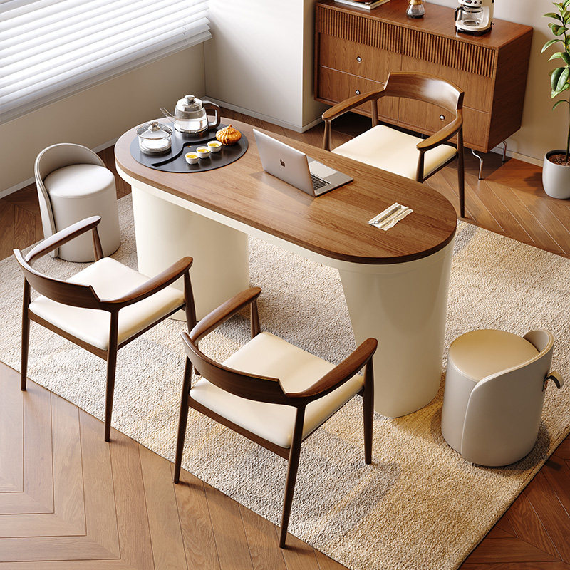 新中式实木茶桌组合小户型