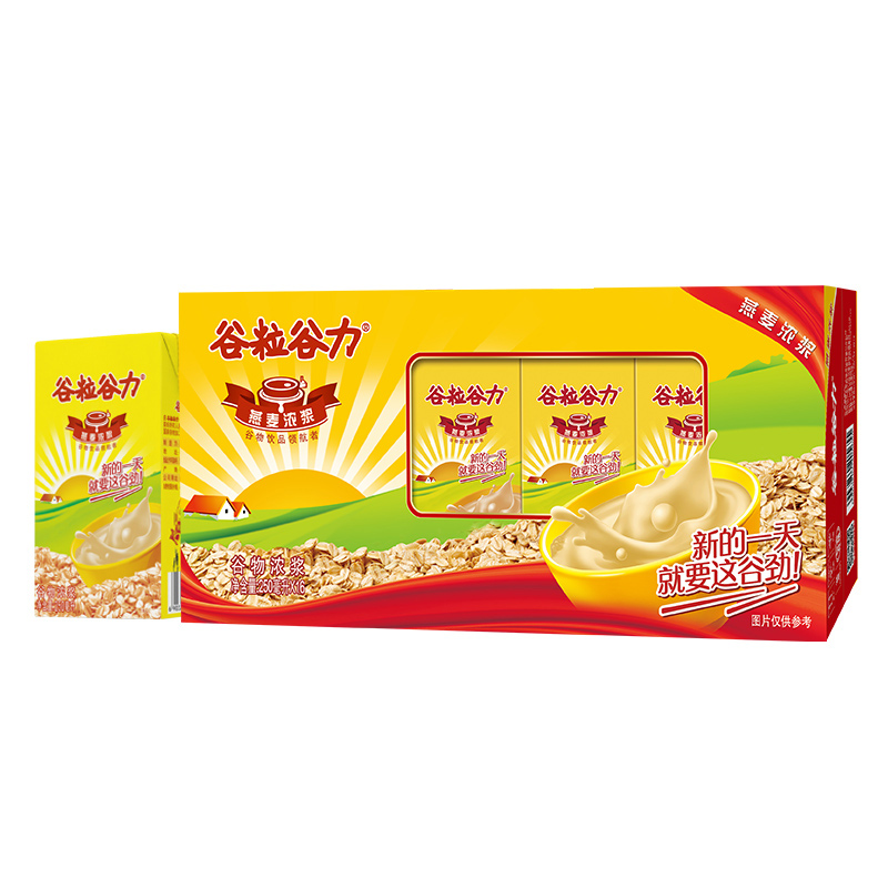 谷粒谷力燕麦浓浆植物蛋白饮料