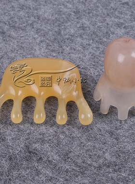 树脂头部按摩器五爪按摩爪头部挠痒痒器抓头八爪鱼按摩梳子五齿梳