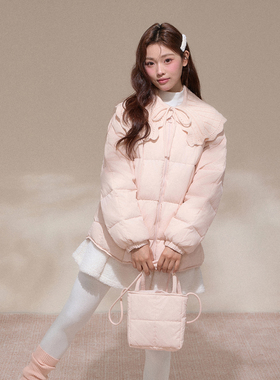 NCXK羽绒服拍1发3带包包可脱卸娃娃领白鸭绒保暖外套WT25166