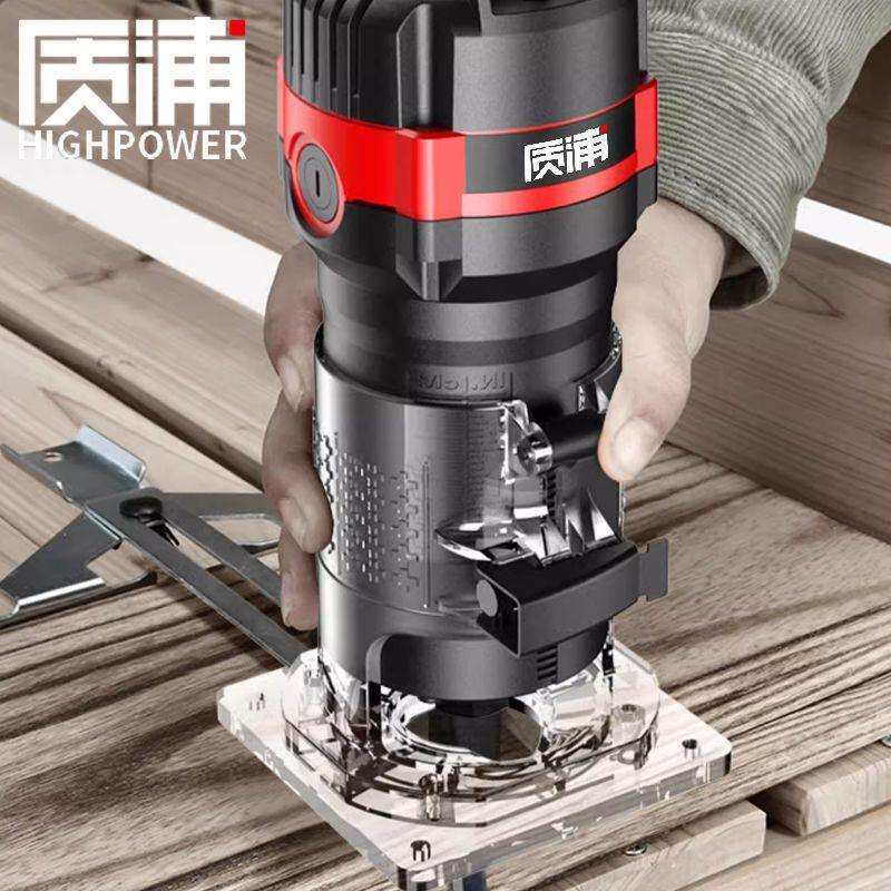 德国进口电动修边机开槽机木工神器工具多功能锣机雕刻电木铣铝塑