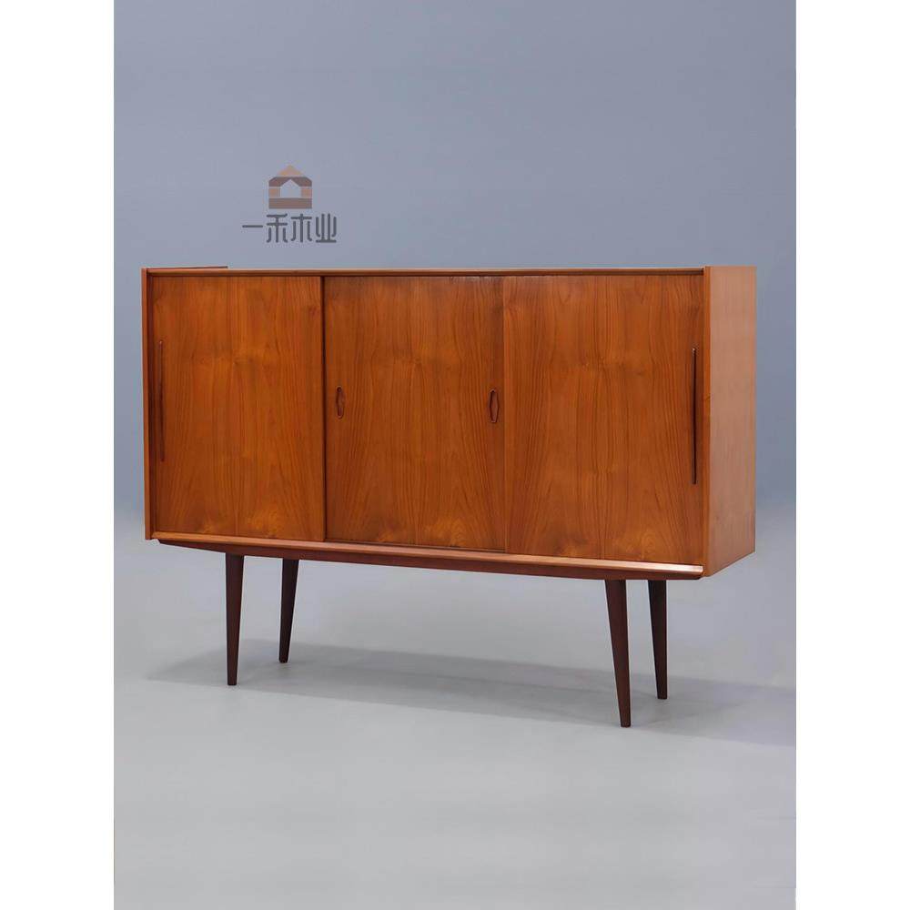 中世纪纯实木餐具柜覆古樱桃木储物柜Mcm风格橱柜客厅壁柜定制,住宅家具,餐边柜,淘宝优惠券,粉丝福利购,淘宝优惠卷