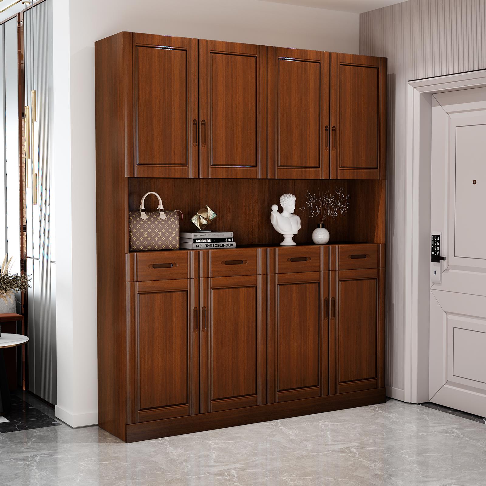 全实木橡木书架书架书架现代简单落地式办公文件柜储物柜储物柜