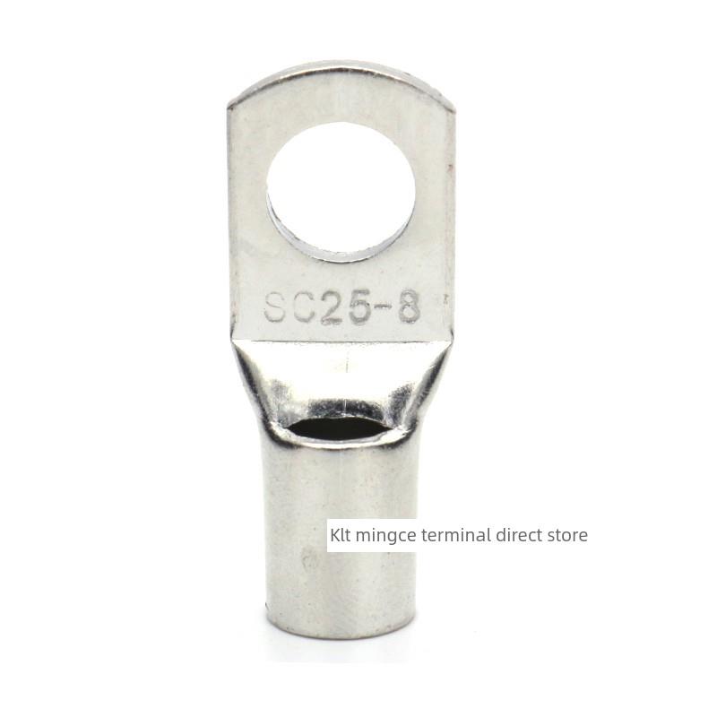 Sc25-6/8/10/12加厚端子座铜线鼻冷压端子电缆连接器铜鼻