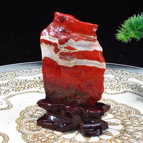 天然南非红碧玉奇石好石头原石家居饰品装饰办公桌摆件玉石