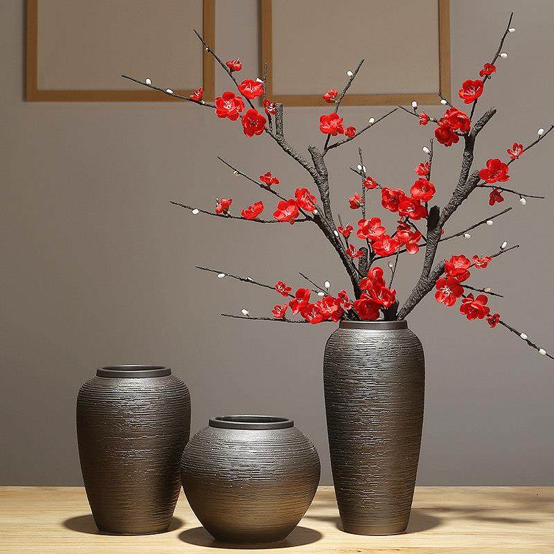 景德镇陶瓷花瓶现代简约欧式客厅餐桌创意干花插花装饰品摆件套装,家居饰品,花瓶,淘宝优惠券,粉丝福利购,淘宝优惠卷