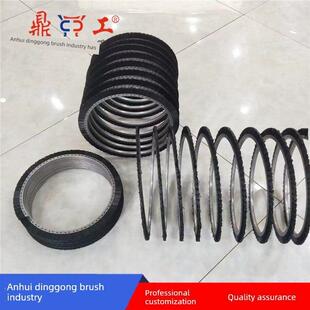 过滤网清理不锈钢刷污水处理环保设备弹簧刷螺旋圆形卡眼弹簧毛刷
