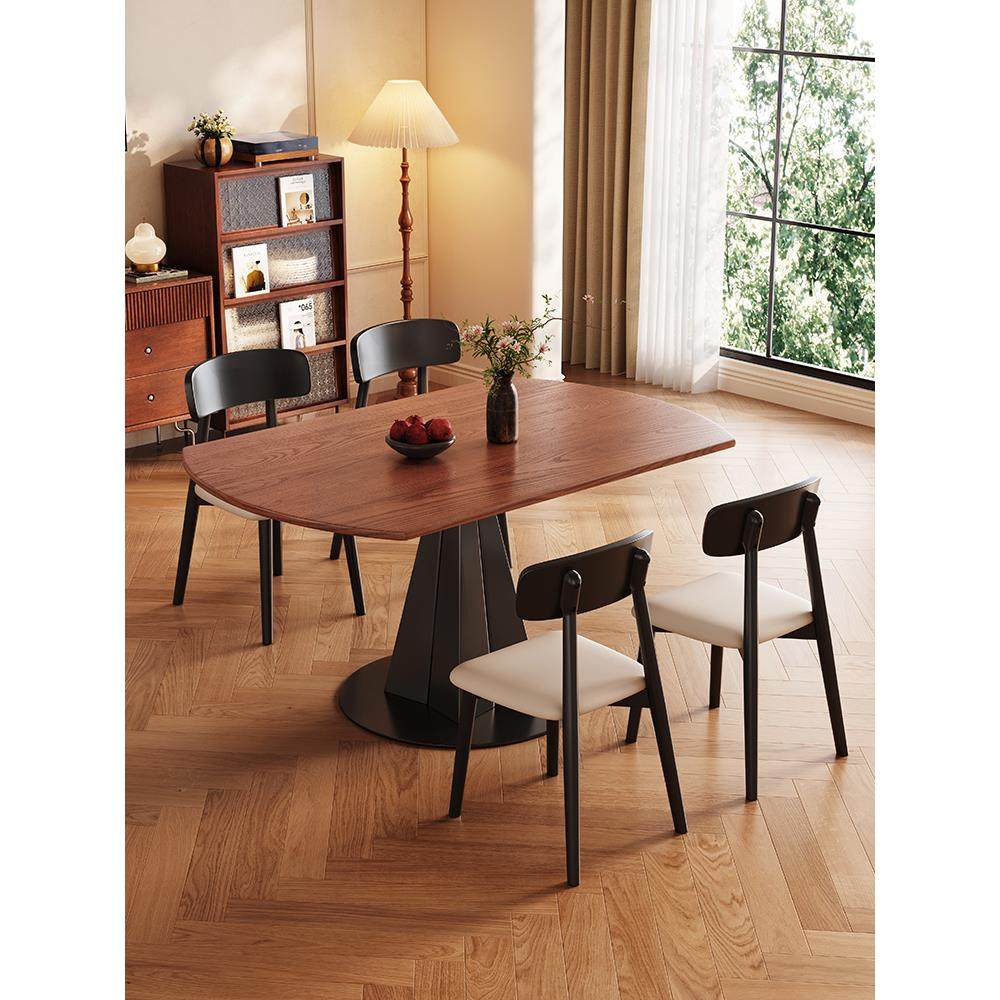 石板餐桌无障碍豪华现代简单可伸缩可变圆桌2025新客厅家庭小公寓