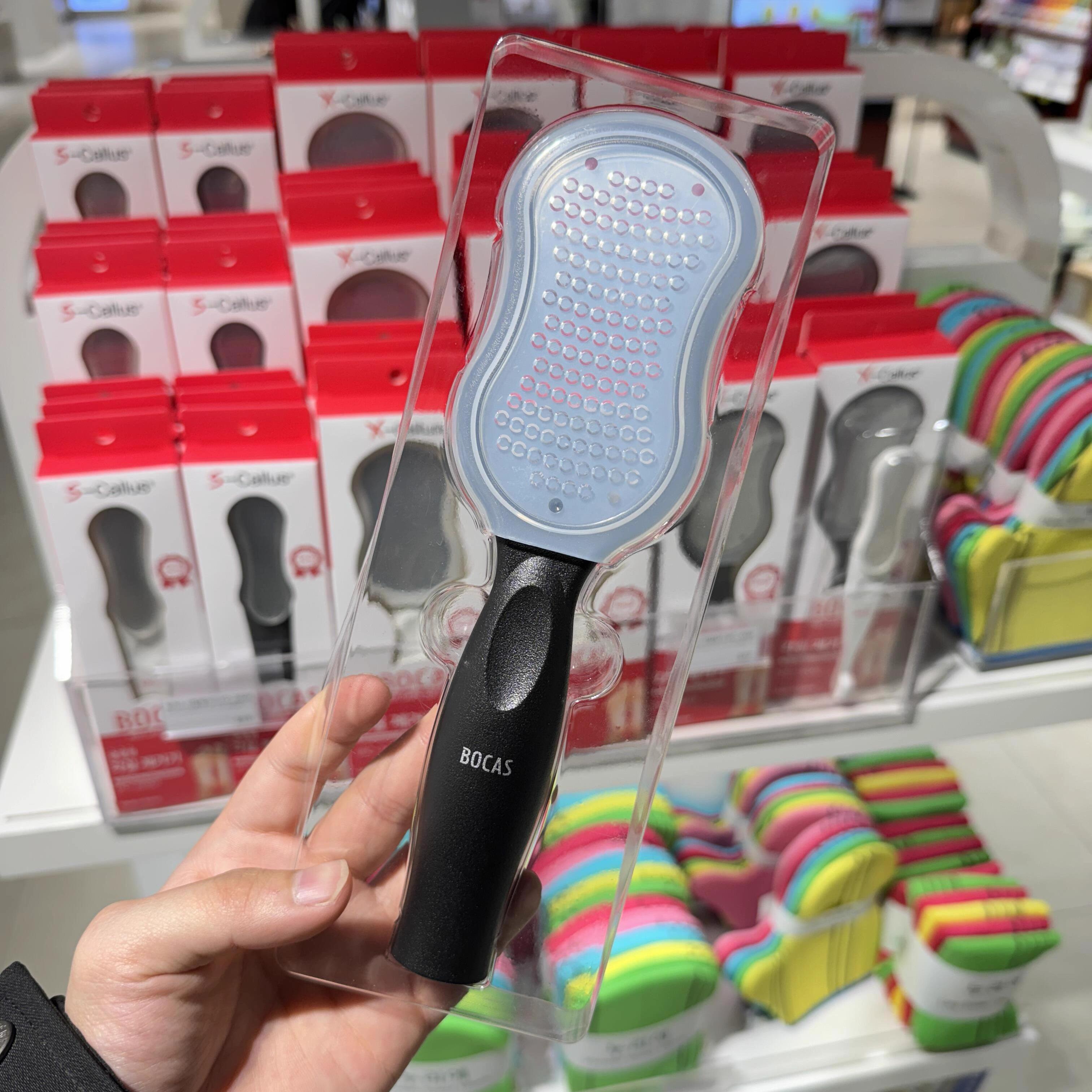 韩国采购BOCAS 搓脚板磨脚神器去死皮去脚老茧工具修脚器刮脚刀