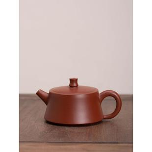 原矿大红袍功夫茶壶手工紫砂壶家用泡茶壶 宜兴小品张永生柱础壶