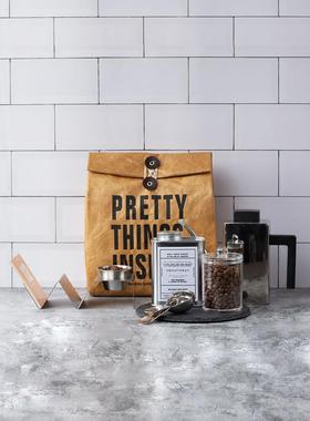 厨房样板房软装摆件咖啡壶铁盒菜板咖啡罐咖啡场景小摆件