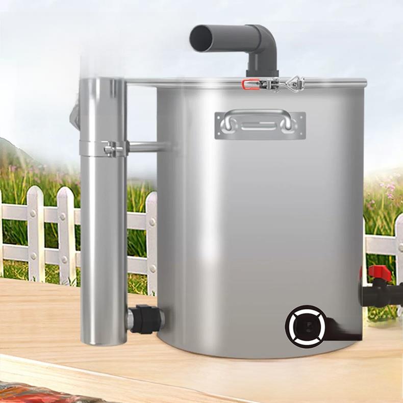 鱼塘过滤器户外隐藏式水循环系统底部过滤器水压不锈钢滤桶净水装