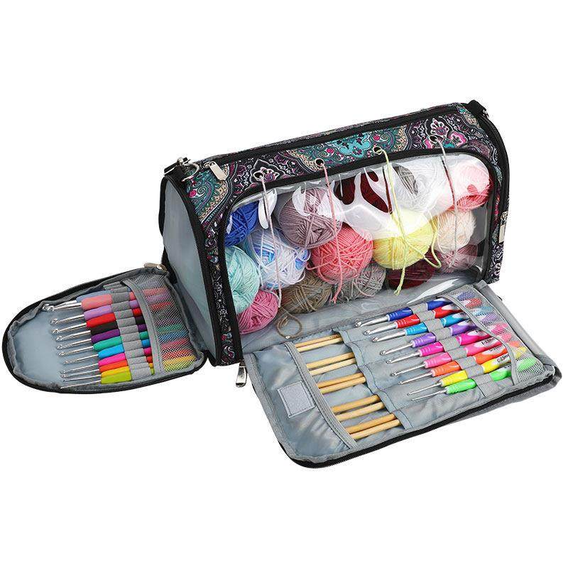 多功能可斜挎大容量毛线 线收纳袋钩针毛衣针编织工具收纳包整理,收纳整理,其他收纳袋,淘宝优惠券,粉丝福利购,淘宝优惠卷