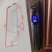 智能门锁防雨罩密码 锁防水盒刷卡机防水罩黑色防晒罩电子锁保护套