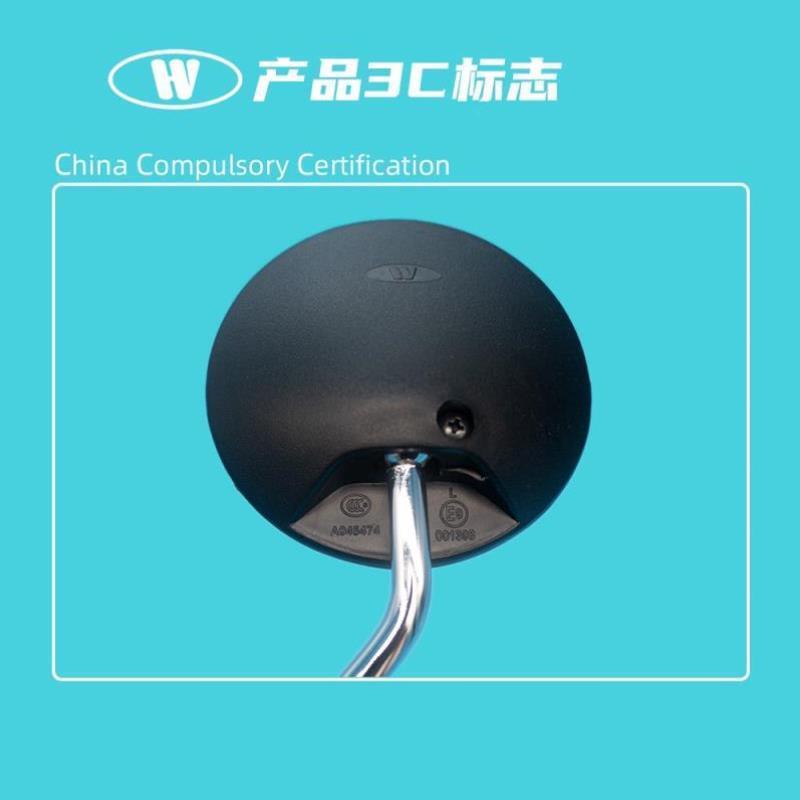 CG125珠江男装车复古反光镜通用10mm正牙圆镜幸福125摩托车后视镜