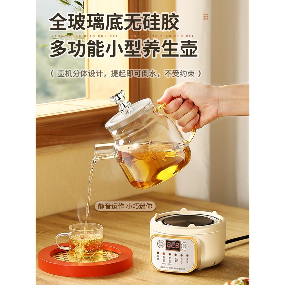 迷你养生壶小型办公室煮茶壶家用新款煮茶器多功能烧水壶2023花茶
