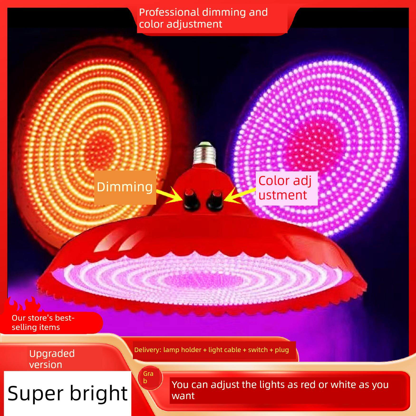 led生鲜灯遥控调光冷鲜肉猪肉灯卤肉熟食灯水果灯海鲜灯市场专用