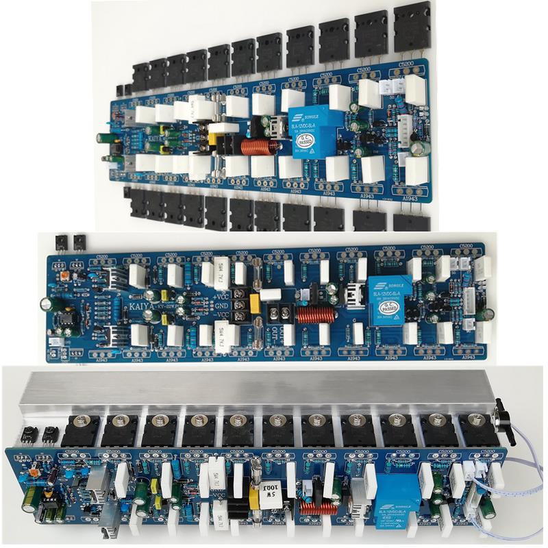 专业22进口东芝管1500W纯后级发烧功放板单声道大功率高保真家用