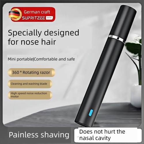 德国新型男女电动鼻毛修剪器，剃除鼻孔专用剪刀，充电式清洁器