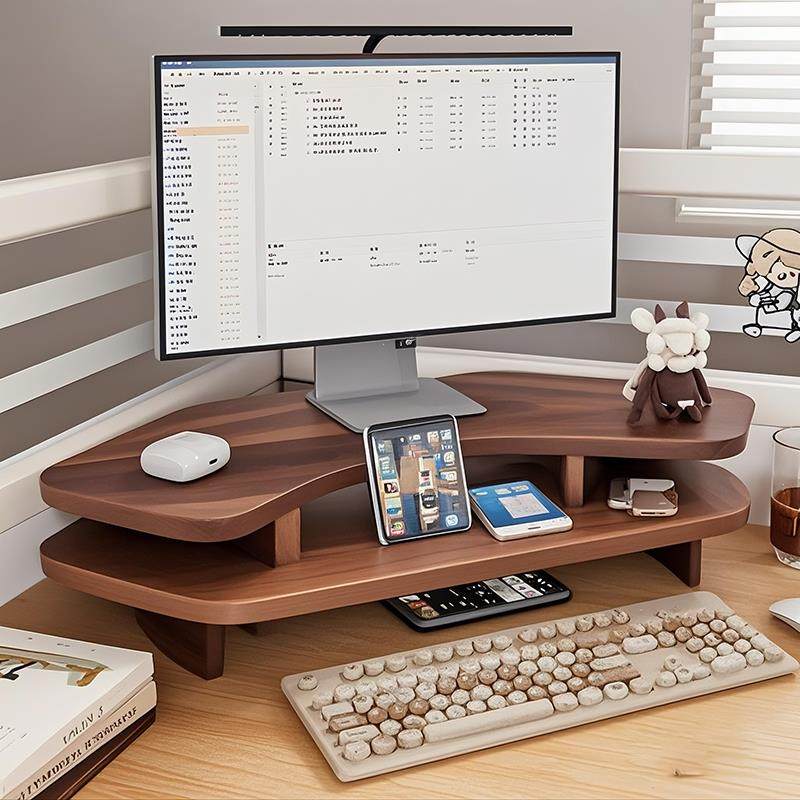 转角电脑增高架办公室显示器笔记本托 托架支撑架子键盘支架放置